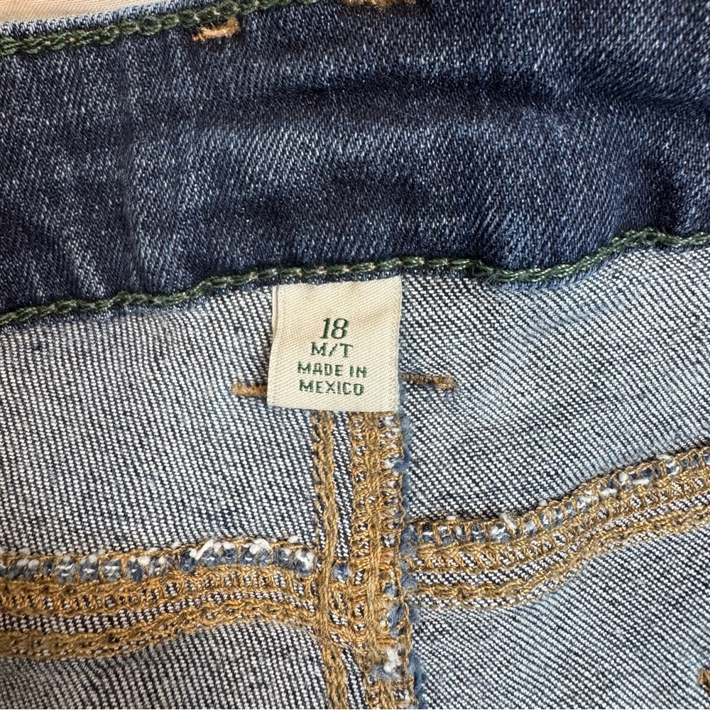 SOLD LL Bean Jeans Womens Size 18 MT Beanflex Denim Favorite Fit Straight Leg - Picture 6 of 14